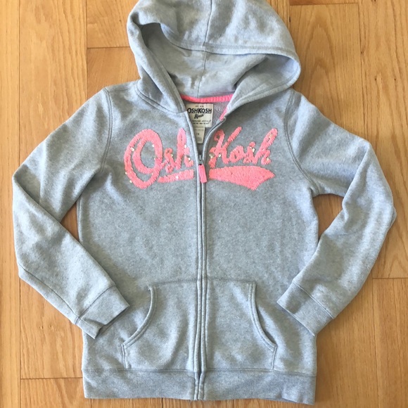 Bundle of 2 OshKosh zip- up hoodies for a girl size 12-14. Super comfy! - Picture 2 of 8